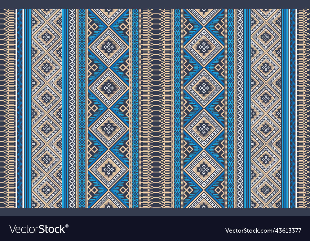 Geometric background with sacral tribal Royalty Free Vector