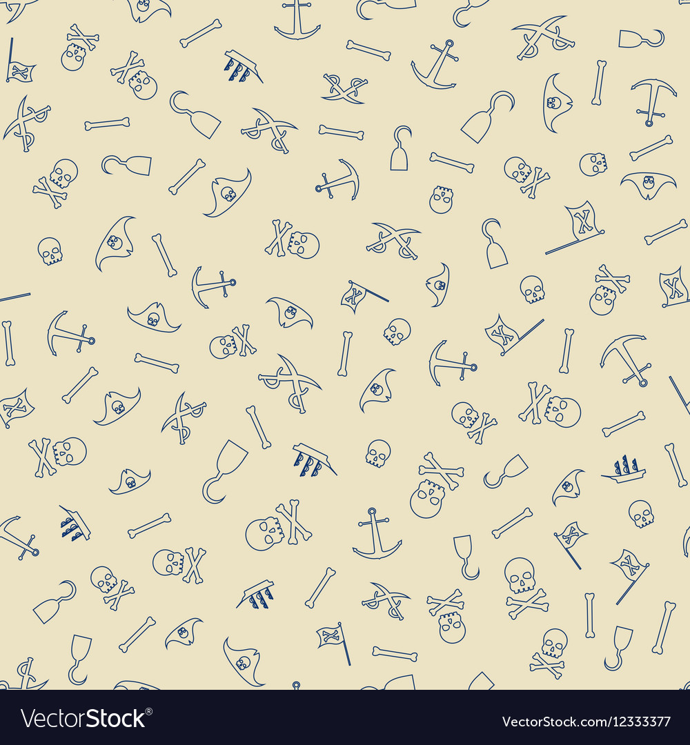 Pirate seamless pattern background