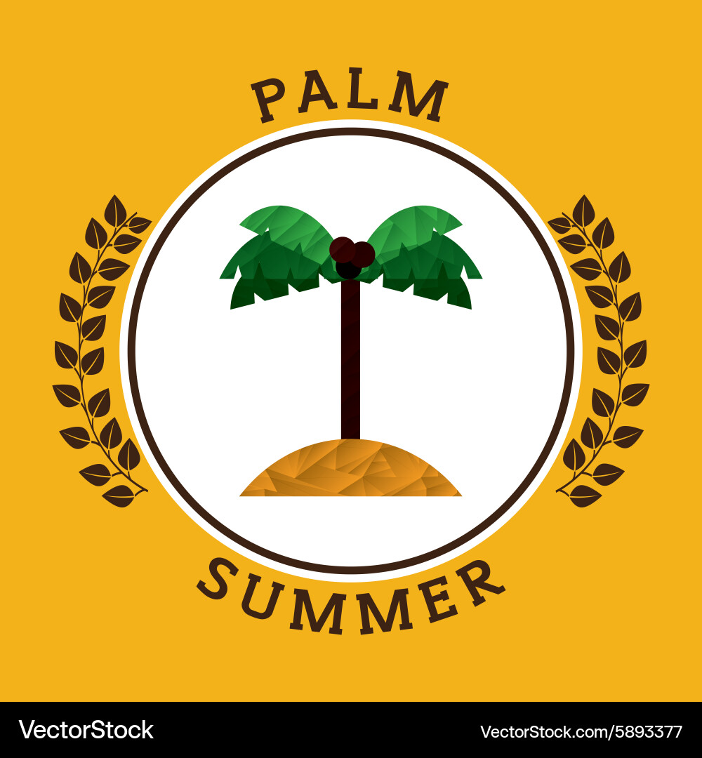 Summer vacations icon Royalty Free Vector Image