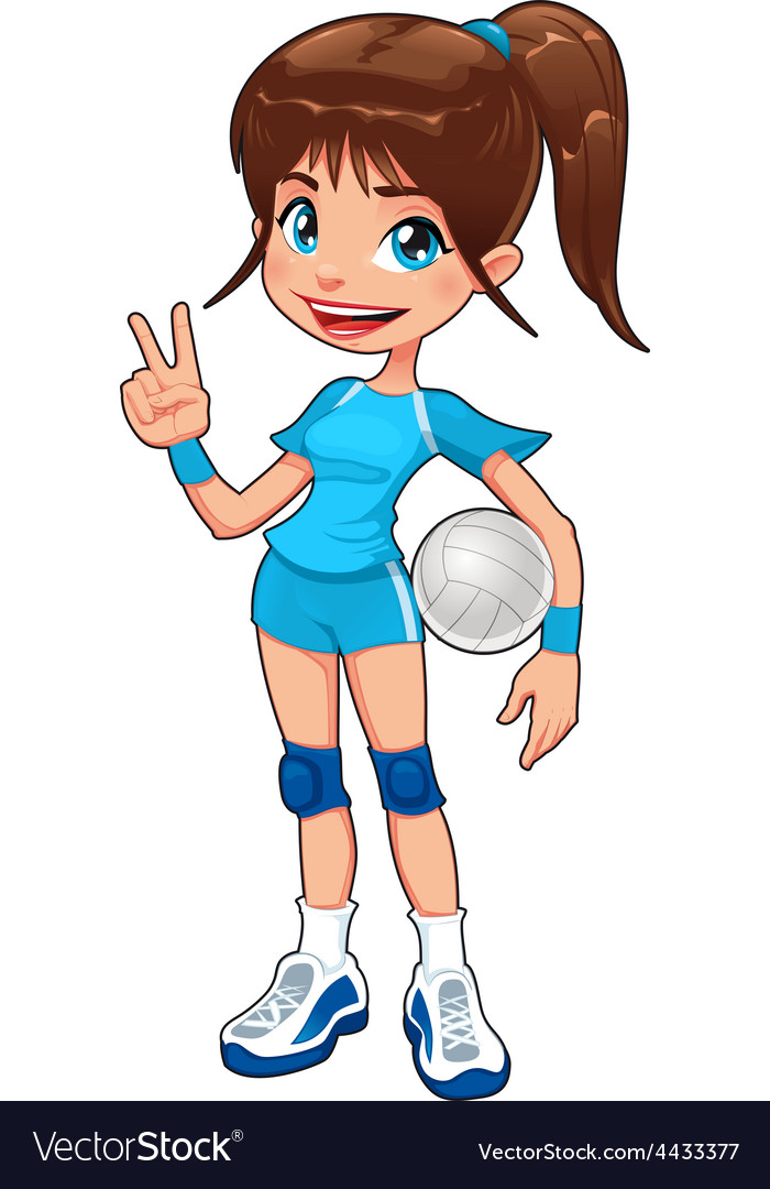 Volleyball Player Anime T-shirt Design Vector Download