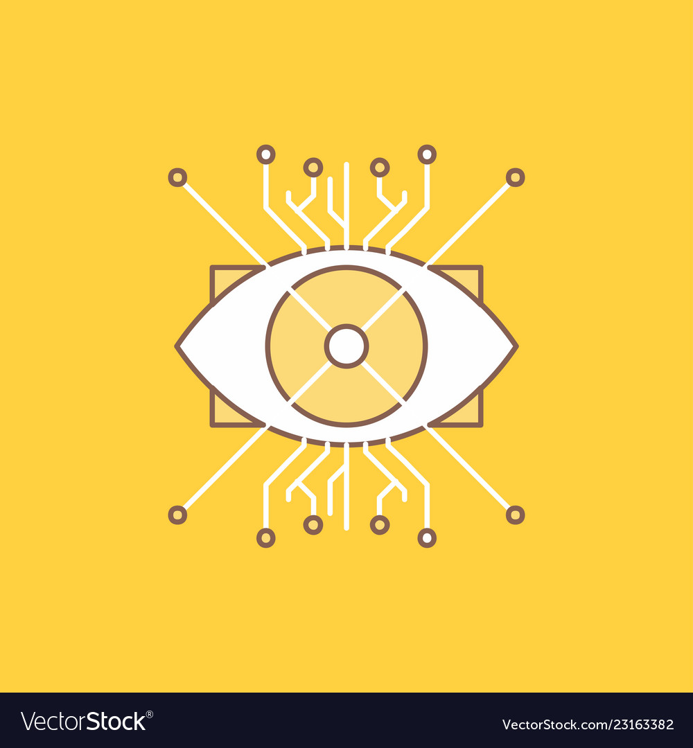 Ar augmentation cyber eye lens flat line filled