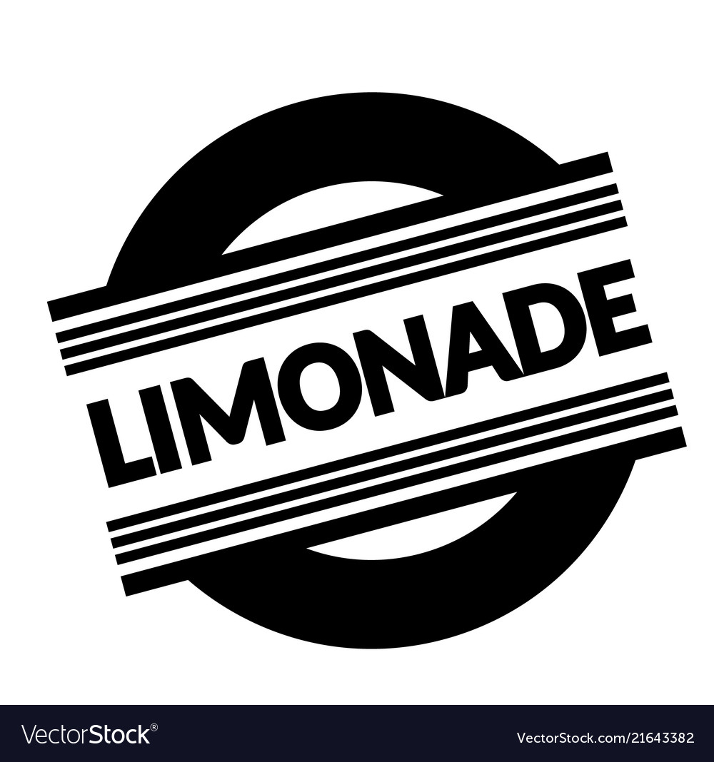 Lemonade stamp on white