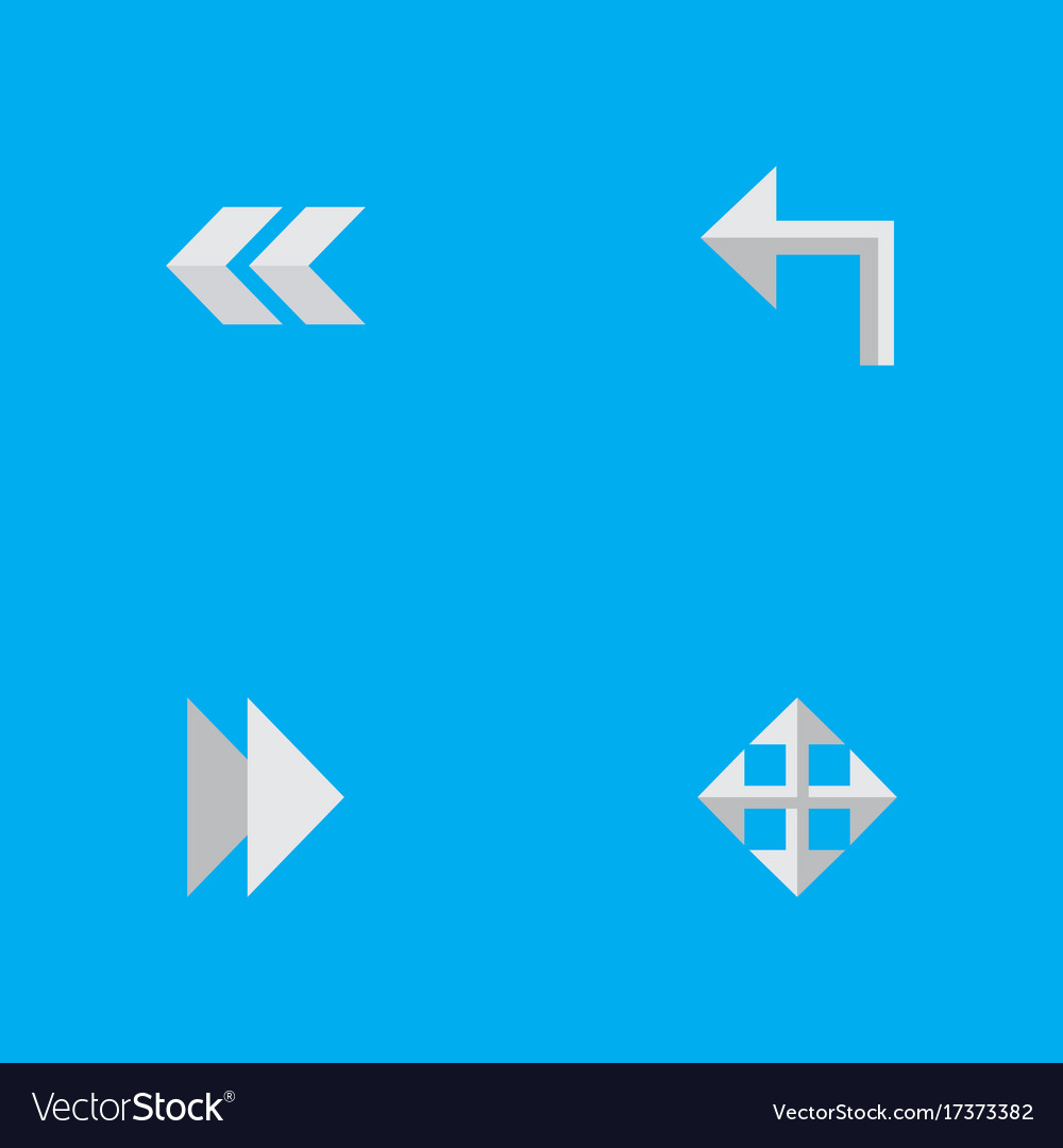 Set of simple indicator icons