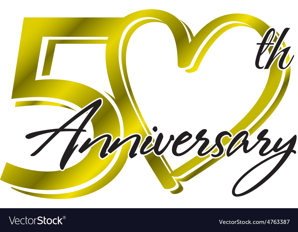 50th Anniversary Royalty Free Vector Image - VectorStock