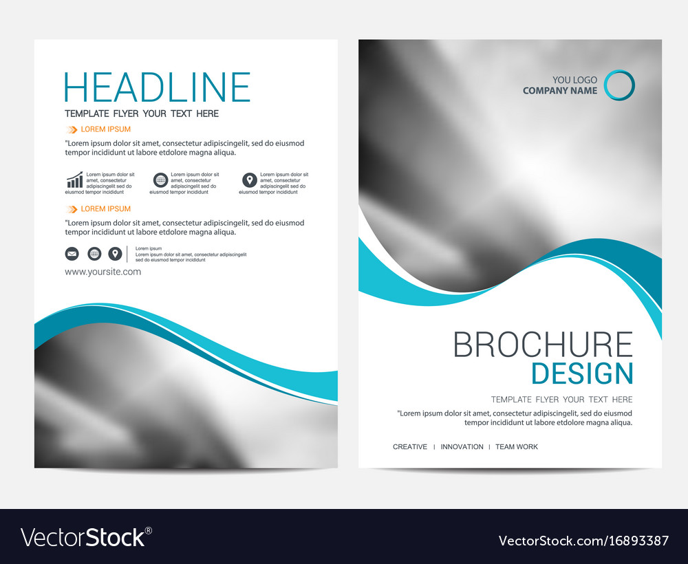 Brochure template flyer design background