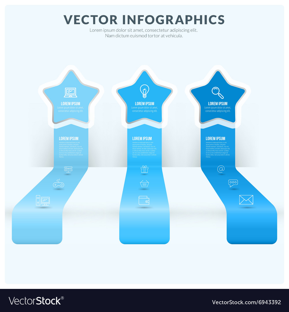 Abstract infographic design element flat style