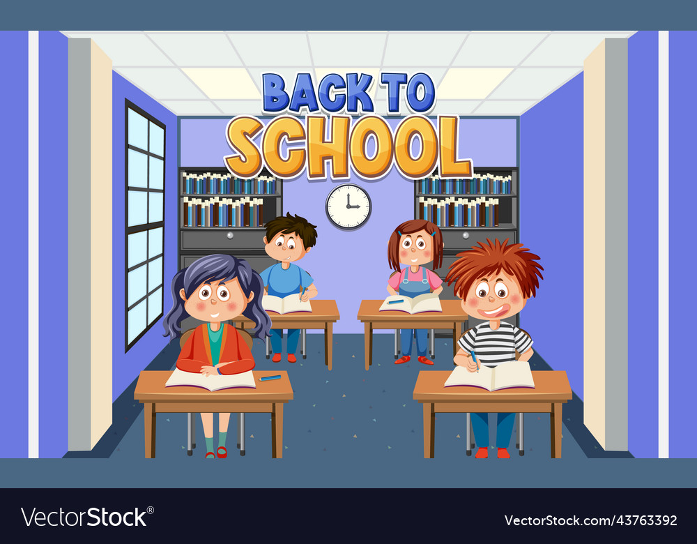 Back to school with student kids