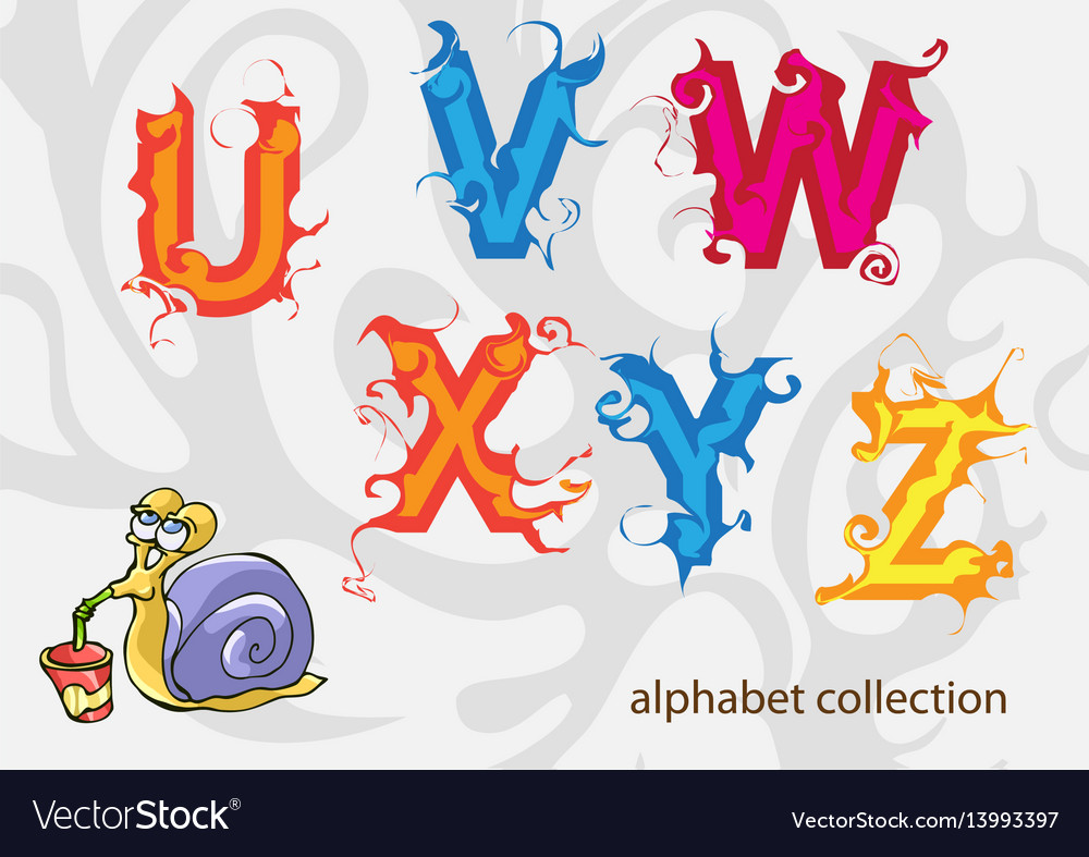 Alphabet mit mr Schnecken