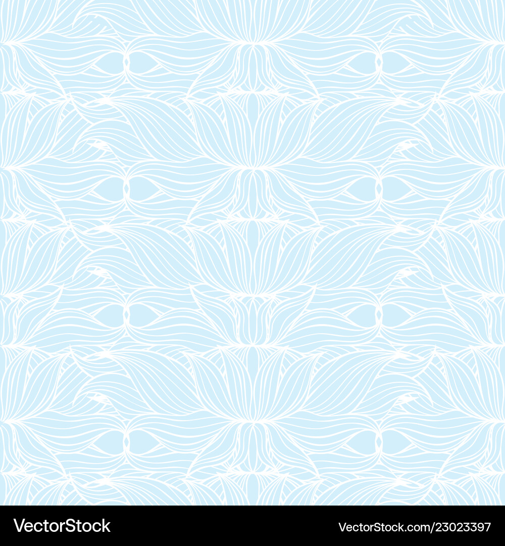 Seamless Floral Background Pattern Nature Theme Vector Image