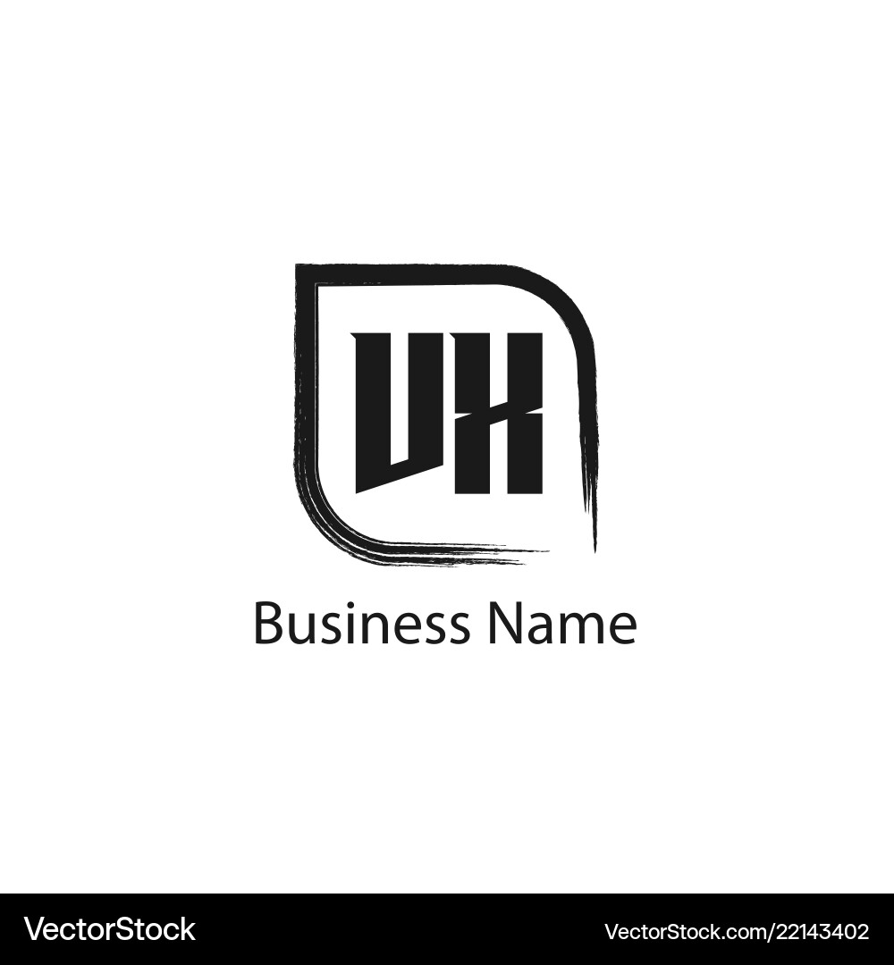 Initial letter vx logo template design Royalty Free Vector