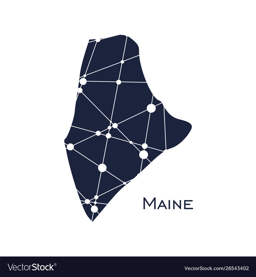 Maine state map