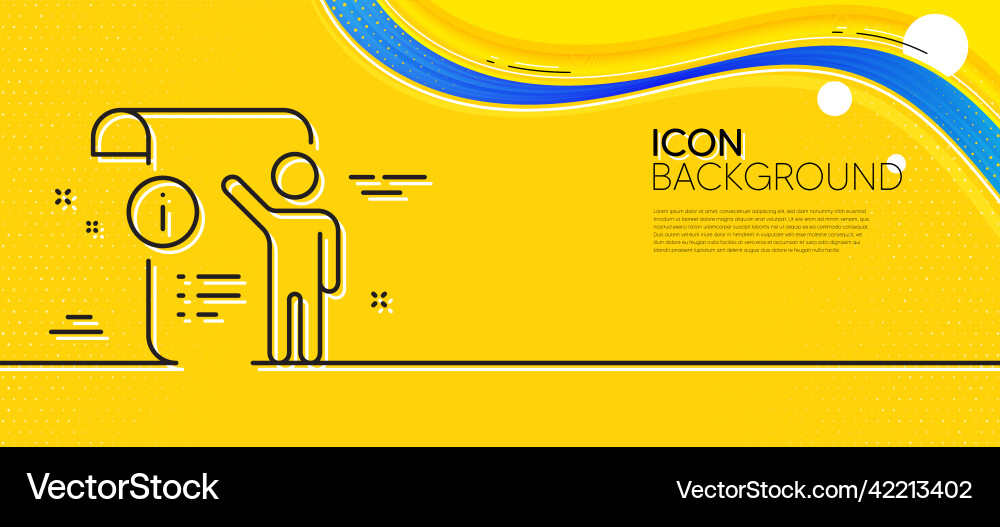 Manual doc line icon technical instruction sign Vector Image