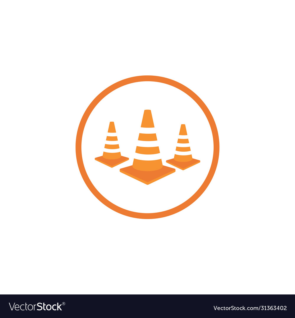 Traffic cone design Royalty Free Vector Image - VectorStock