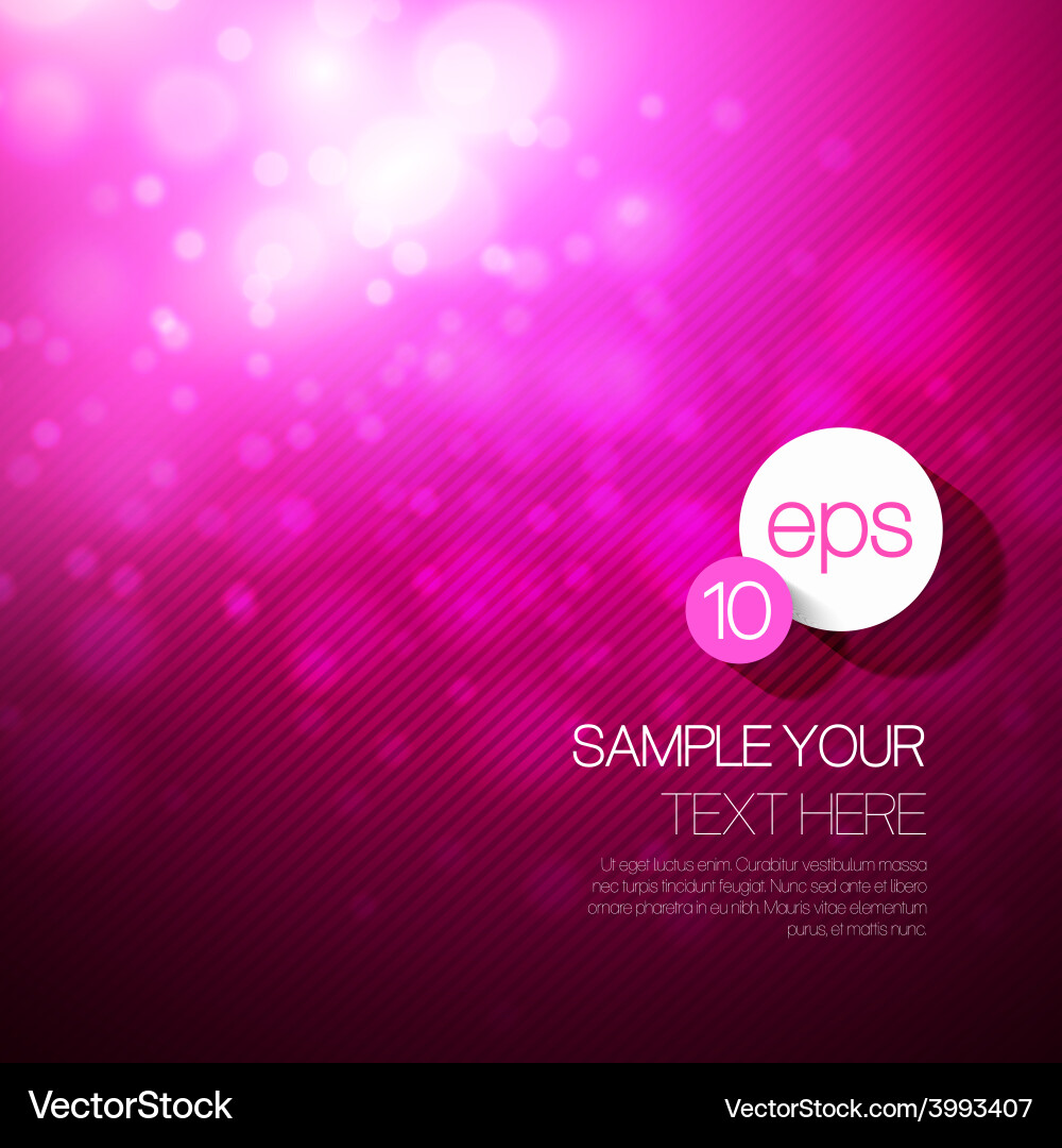 Bokeh background Royalty Free Vector Image - VectorStock