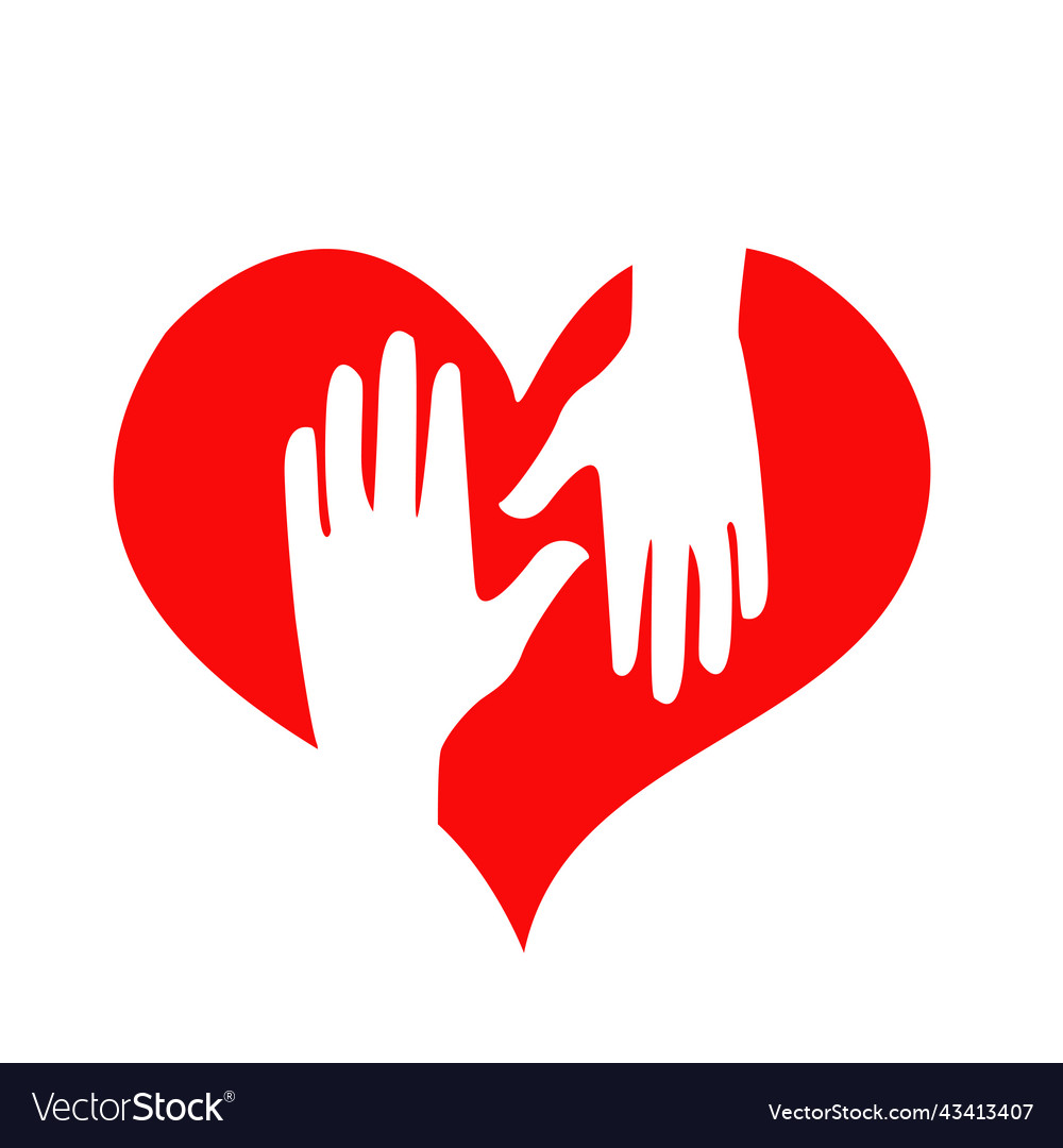 Heart with hands