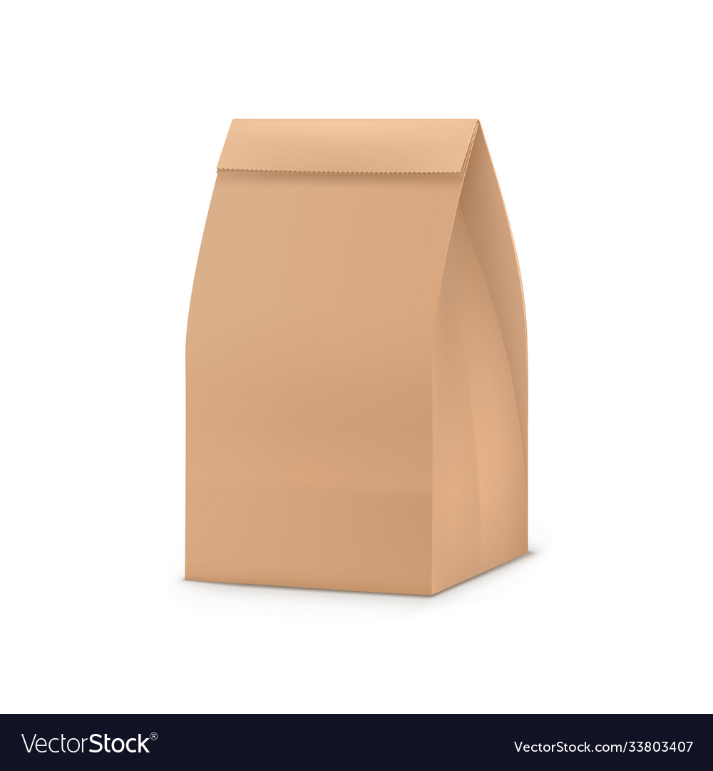 Paper bag package Royalty Free Vector Image VectorStock