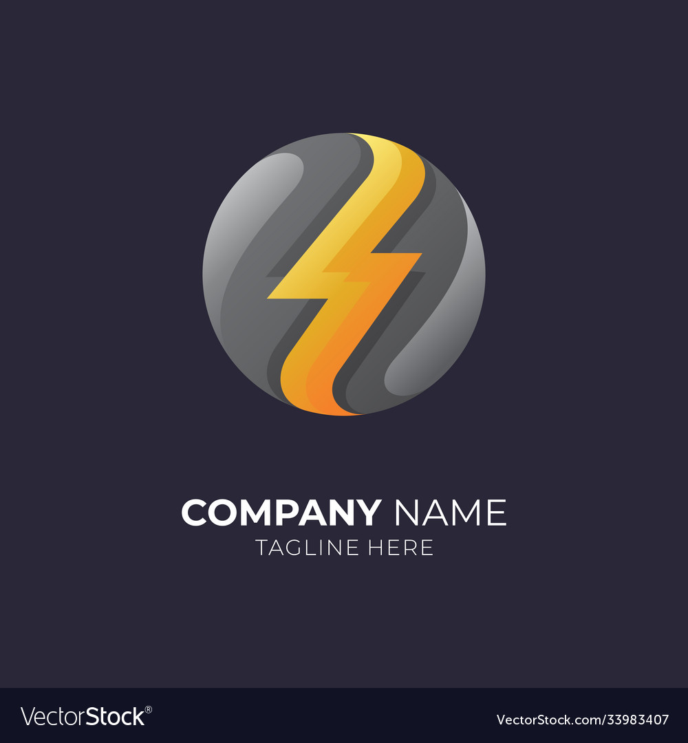 Thunder logo template