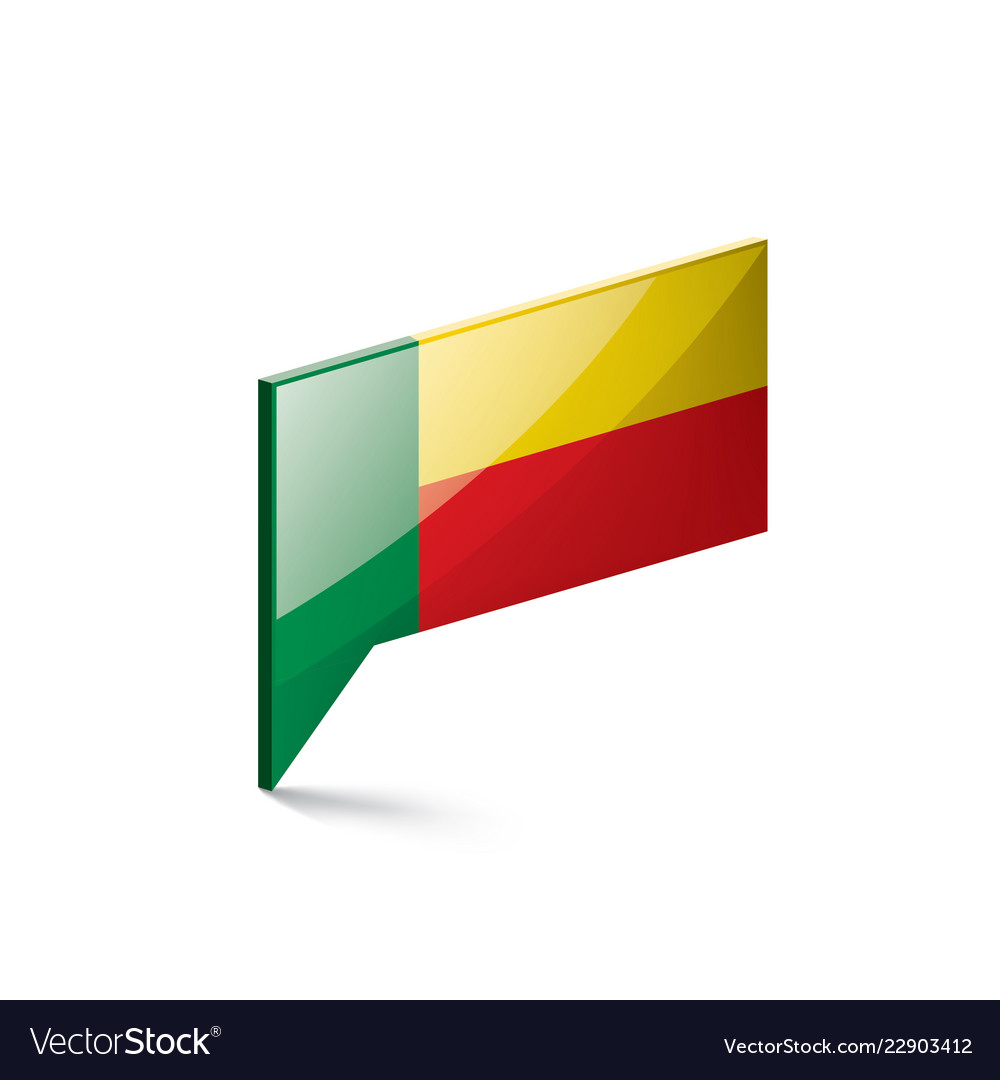 benin flag on a