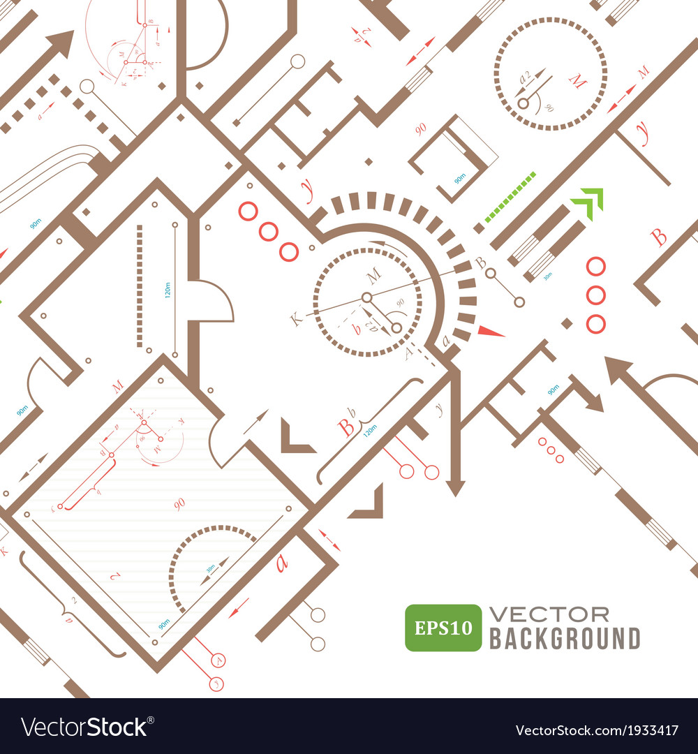 Abstract architectural plan
