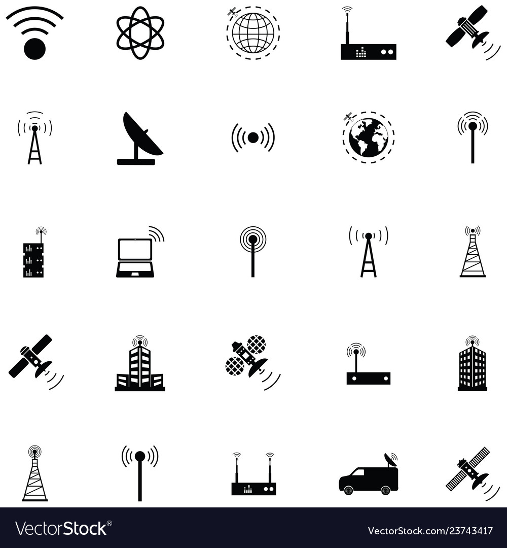 Antenna icon set