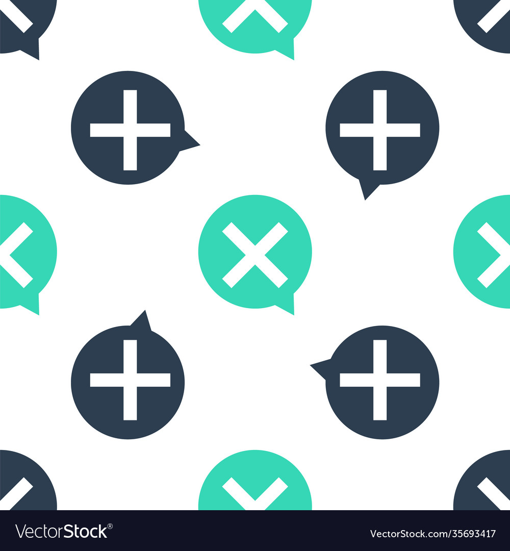 Green x mark cross in circle icon isolated