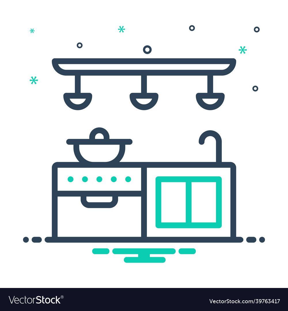 Kitchen counter Royalty Free Vector Image - VectorStock