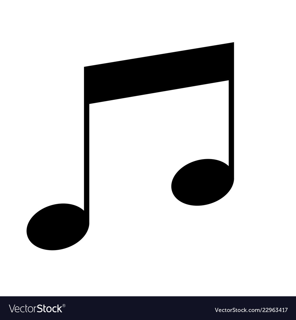 Quarter Notes Musical Symbol Royalty Free Vector Image