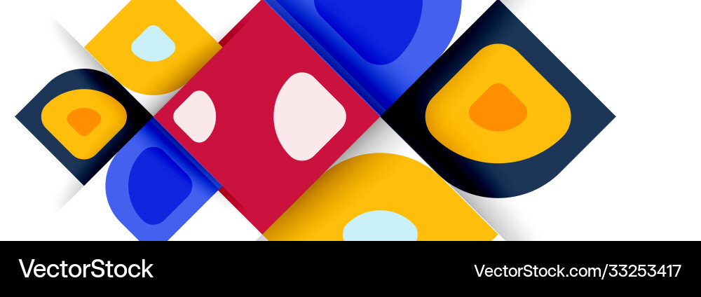 Set modern geometric abstract Royalty Free Vector Image