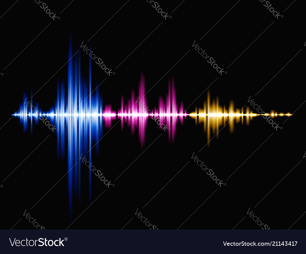 Sound wave background Royalty Free Vector Image