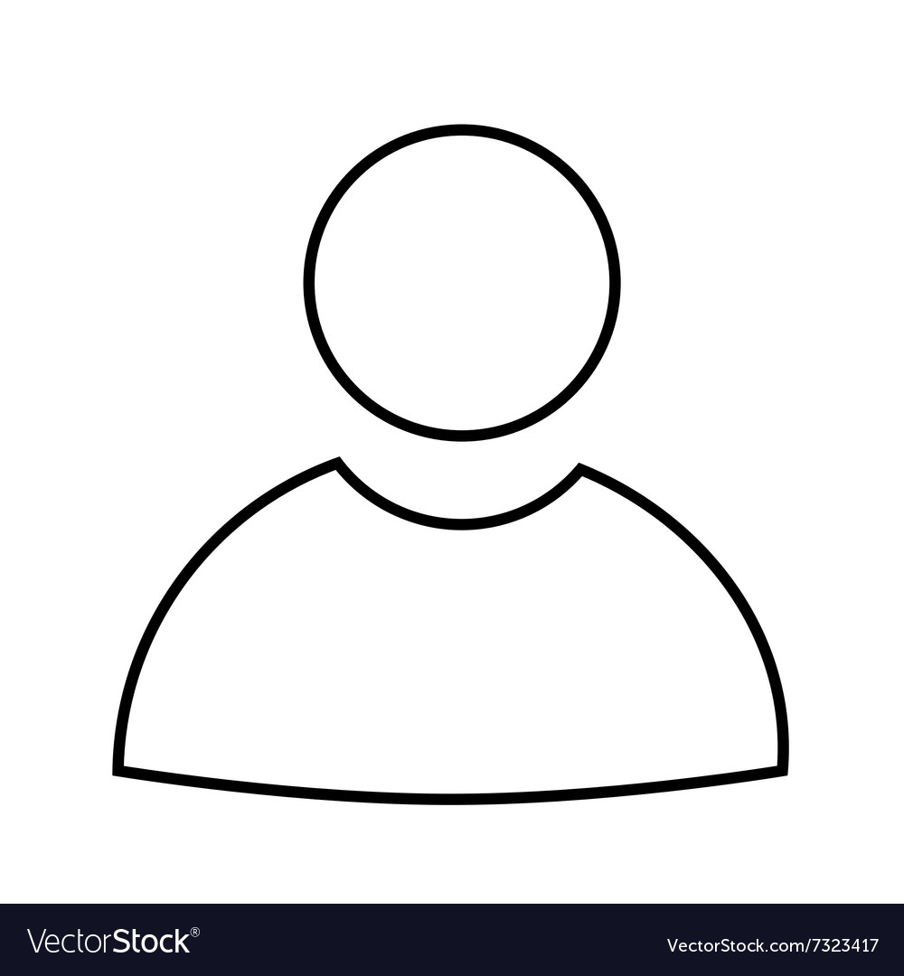 User line icon Royalty Free Vector Image - VectorStock