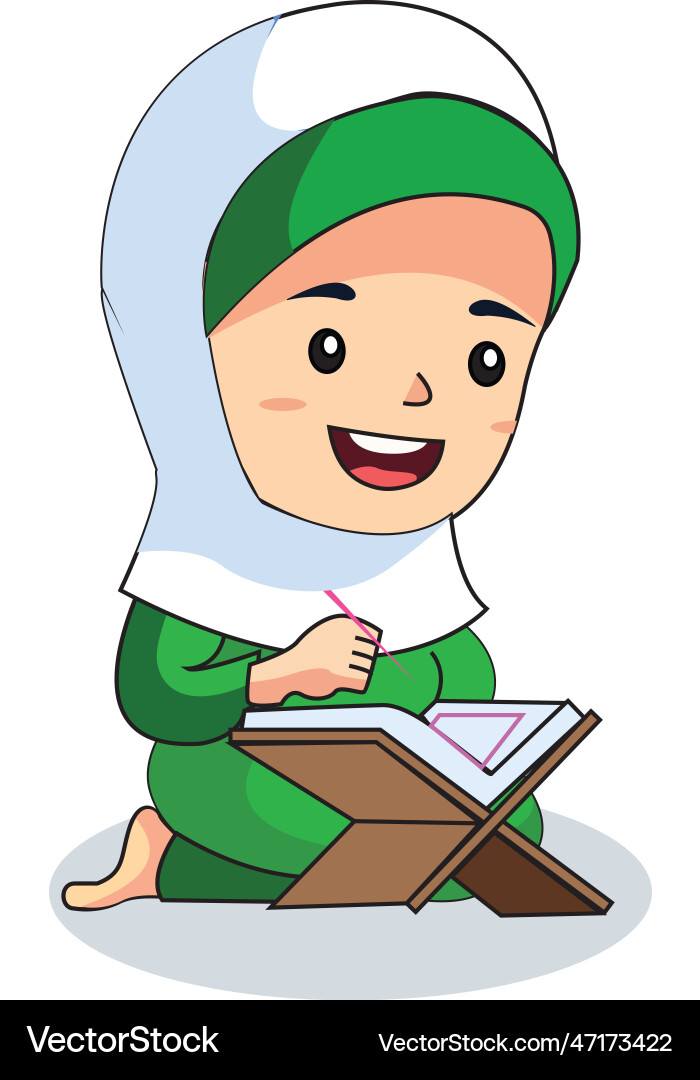 Character-while-reciting Royalty Free Vector Image