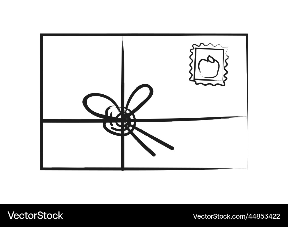 Drawn envelope icon Royalty Free Vector Image - VectorStock