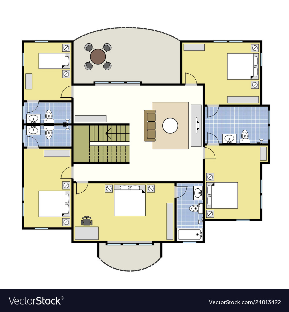 floorplan-architecture-plan-house-1st-floor-upper-vector-image