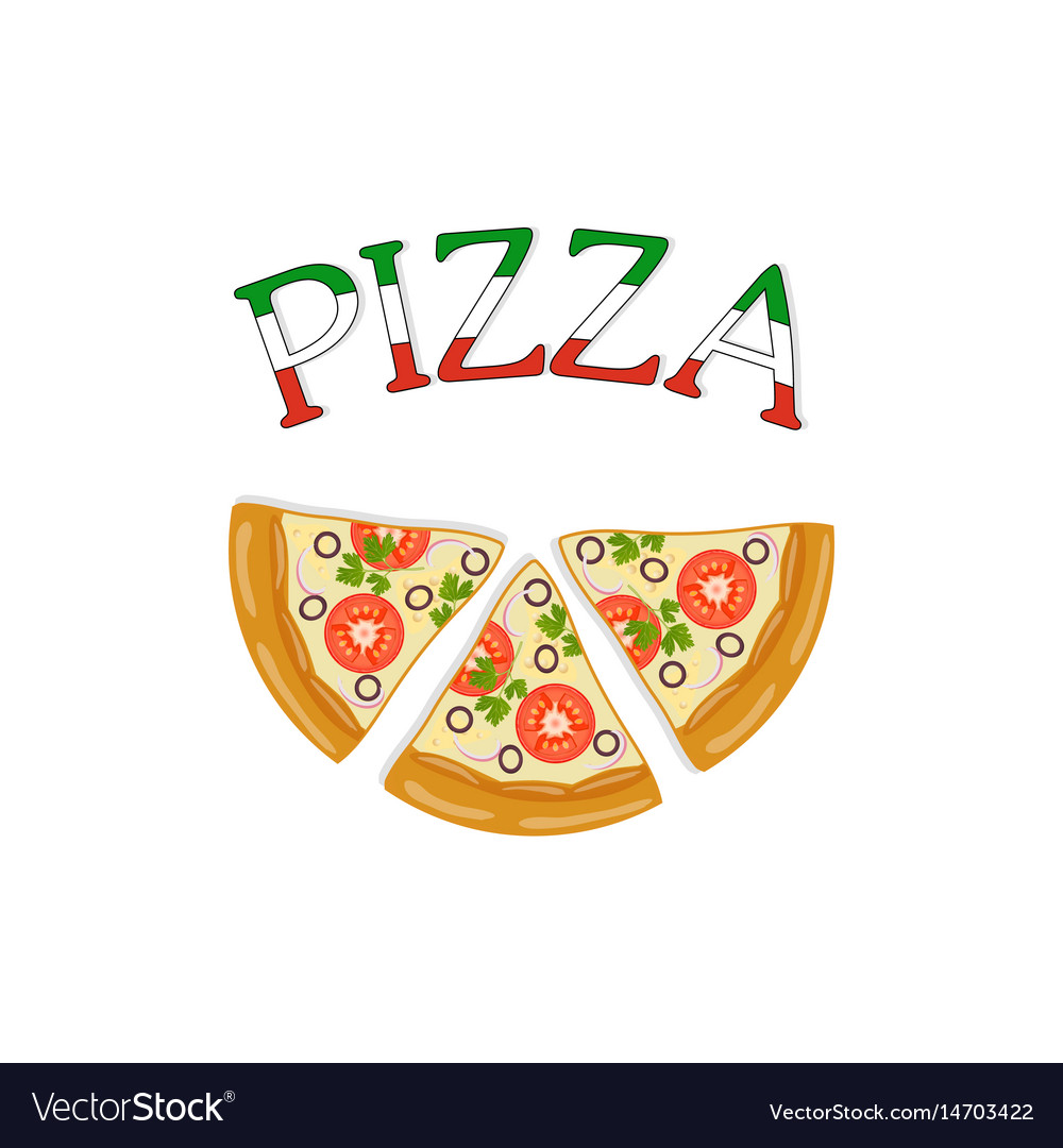 Pizza design template Royalty Free Vector Image