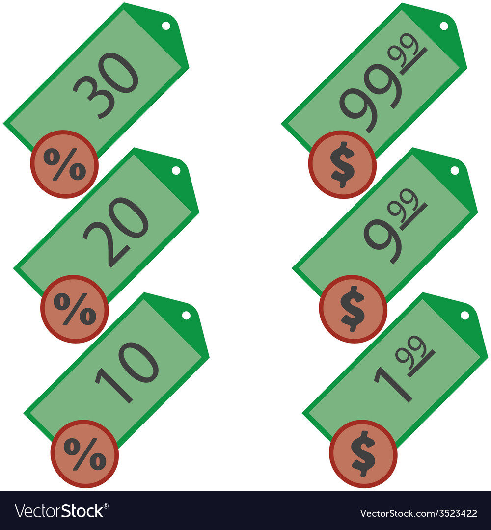 Set labels for shops Royalty Free Vector Image