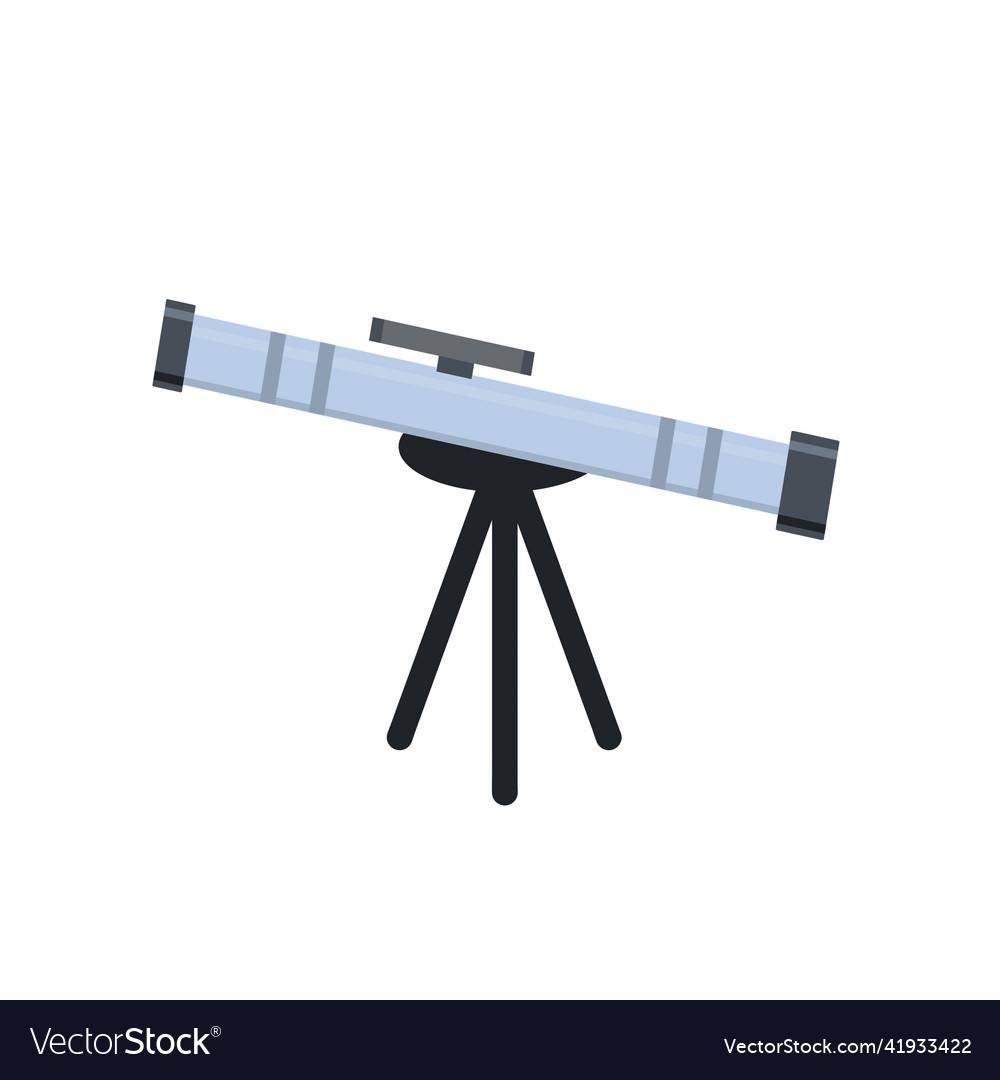 Telescope magnifying glass on tripod Royalty Free Vector