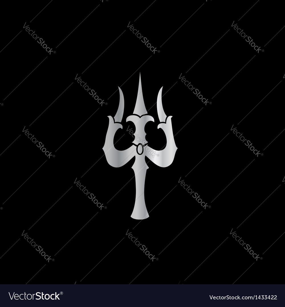 Trident of lord shiva- hinduism Royalty Free Vector Image