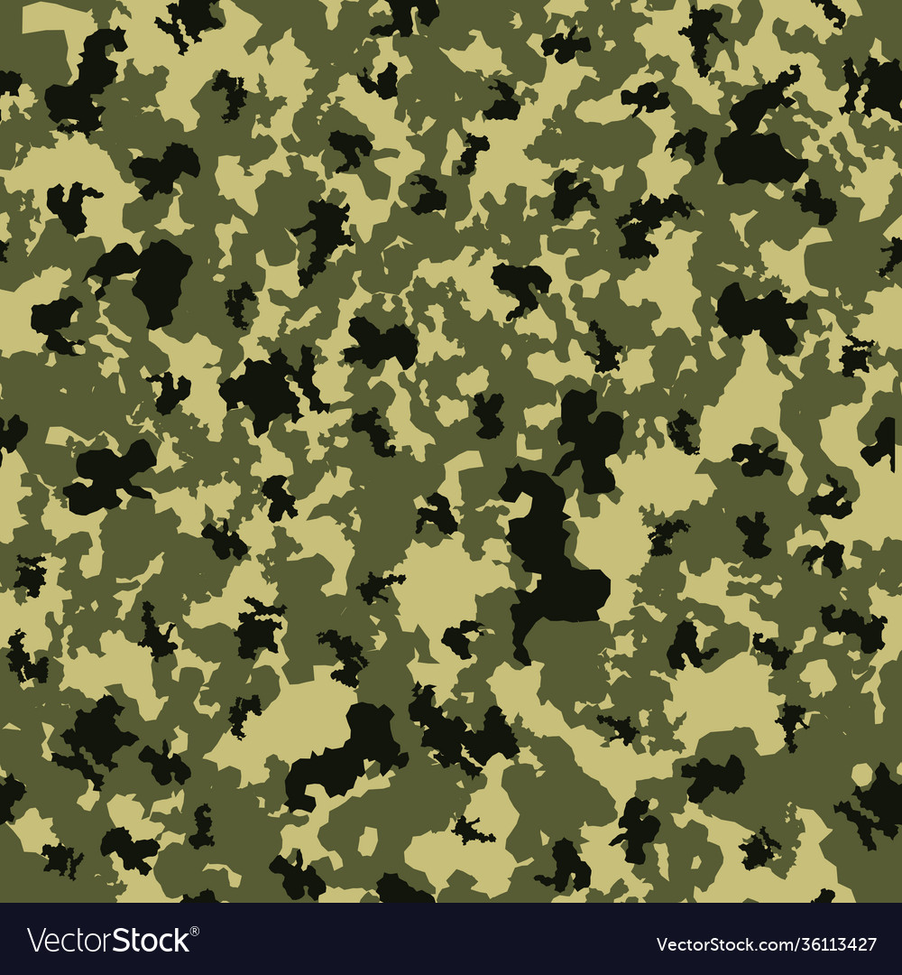 Abstract camouflage khaki seamless pattern Vector Image