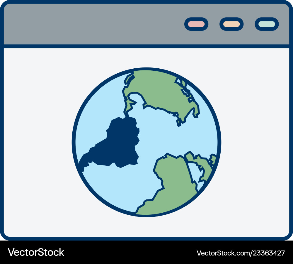 Browser icon Royalty Free Vector Image - VectorStock