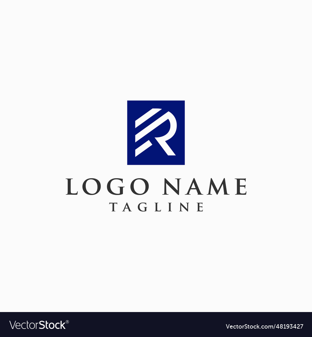 Unique and professional letter logo Royalty Free Vector