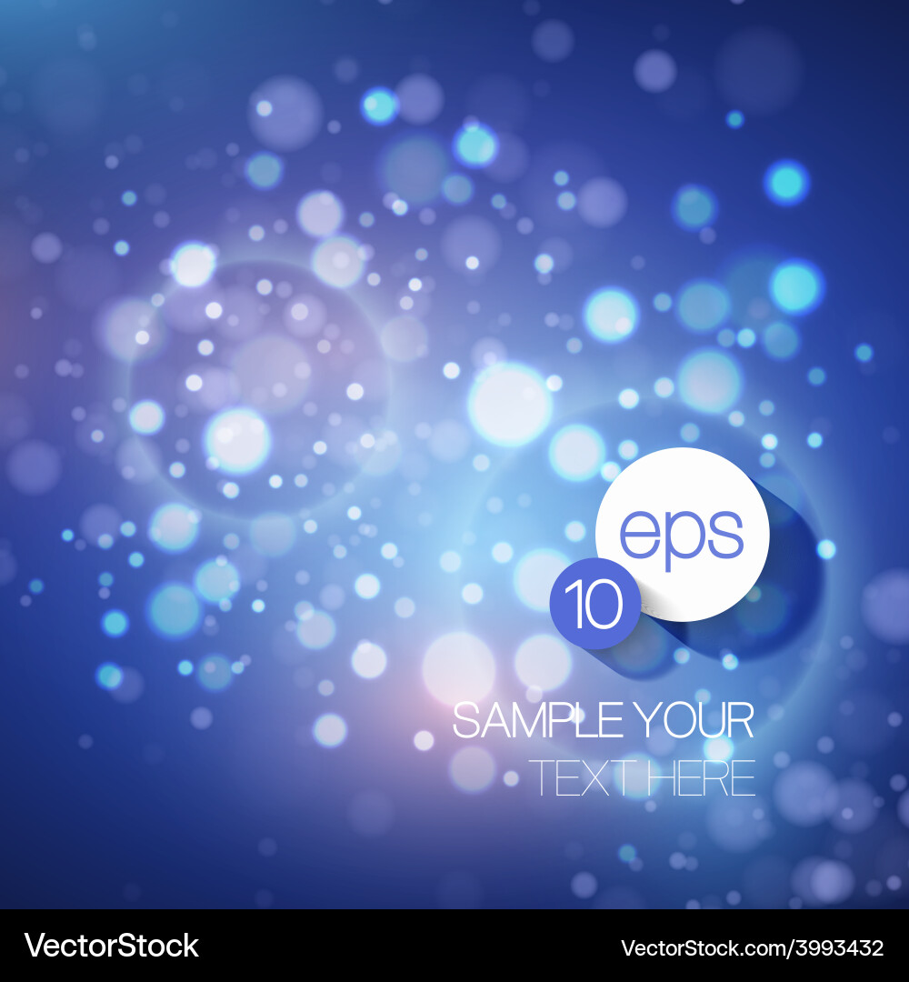 Bokeh background Royalty Free Vector Image - VectorStock