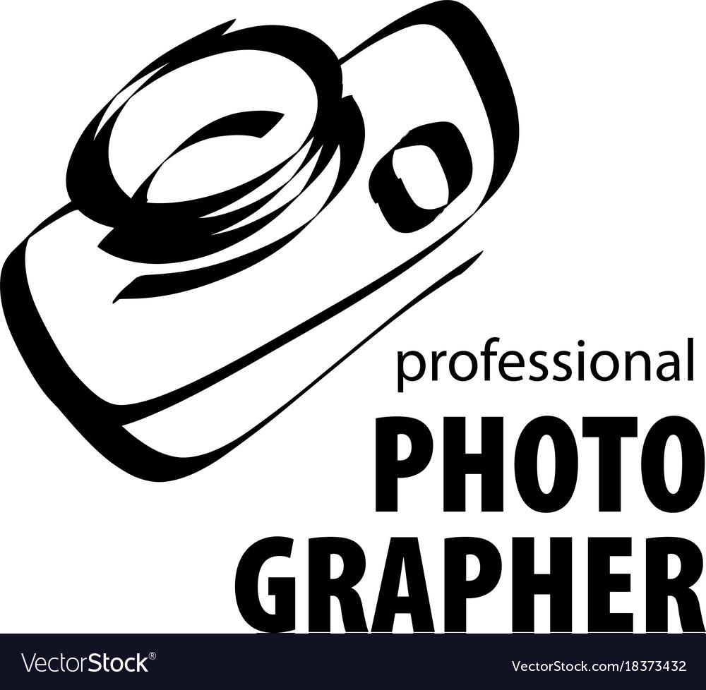 Logo for photographer Royalty Free Vector Image