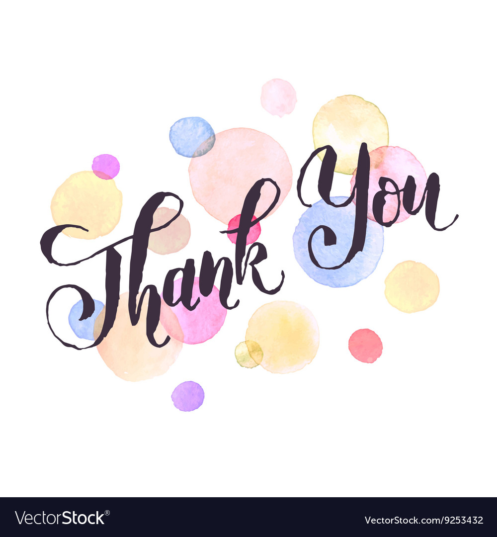 Thank you greeting card Royalty Free Vector Image