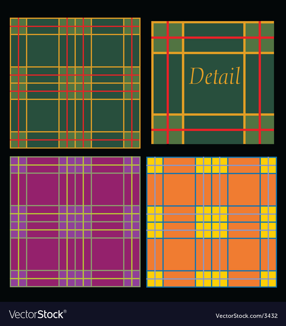 Traditional tartans Royalty Free Vector Image - VectorStock