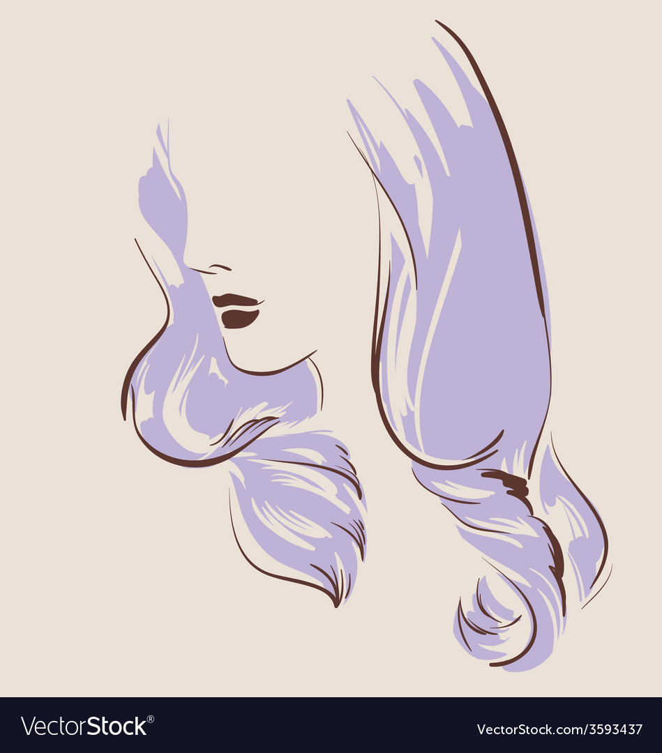 Beautiful woman Royalty Free Vector Image - VectorStock
