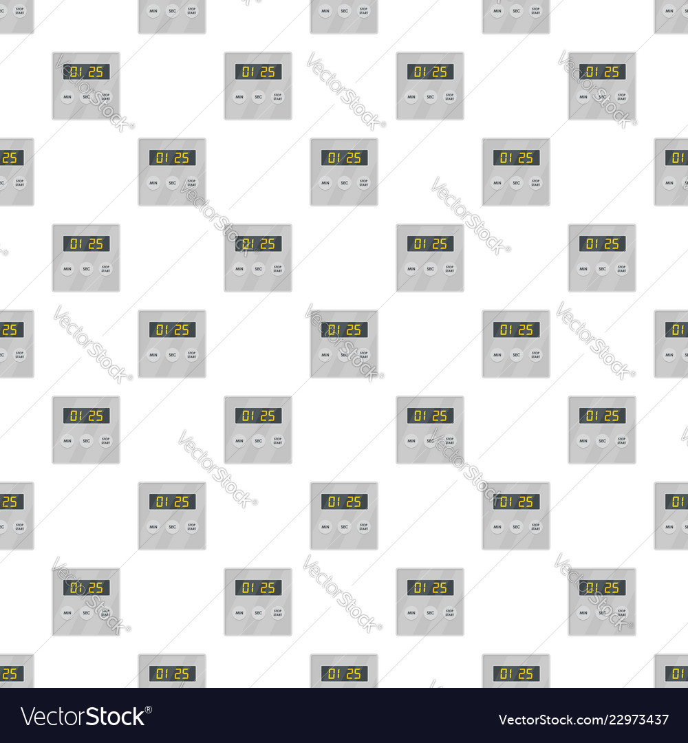 Display timer pattern seamless Royalty Free Vector Image