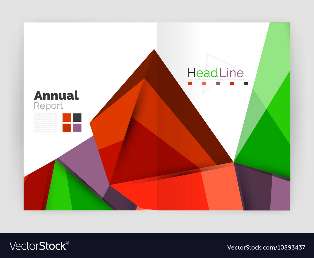 Low poly triangle business background