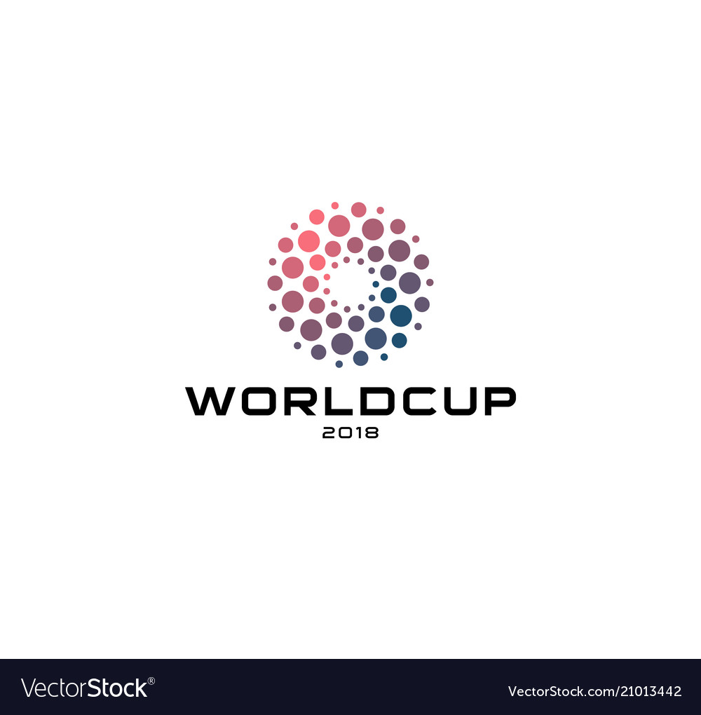 abstract circular logo template unusual royalty free vector