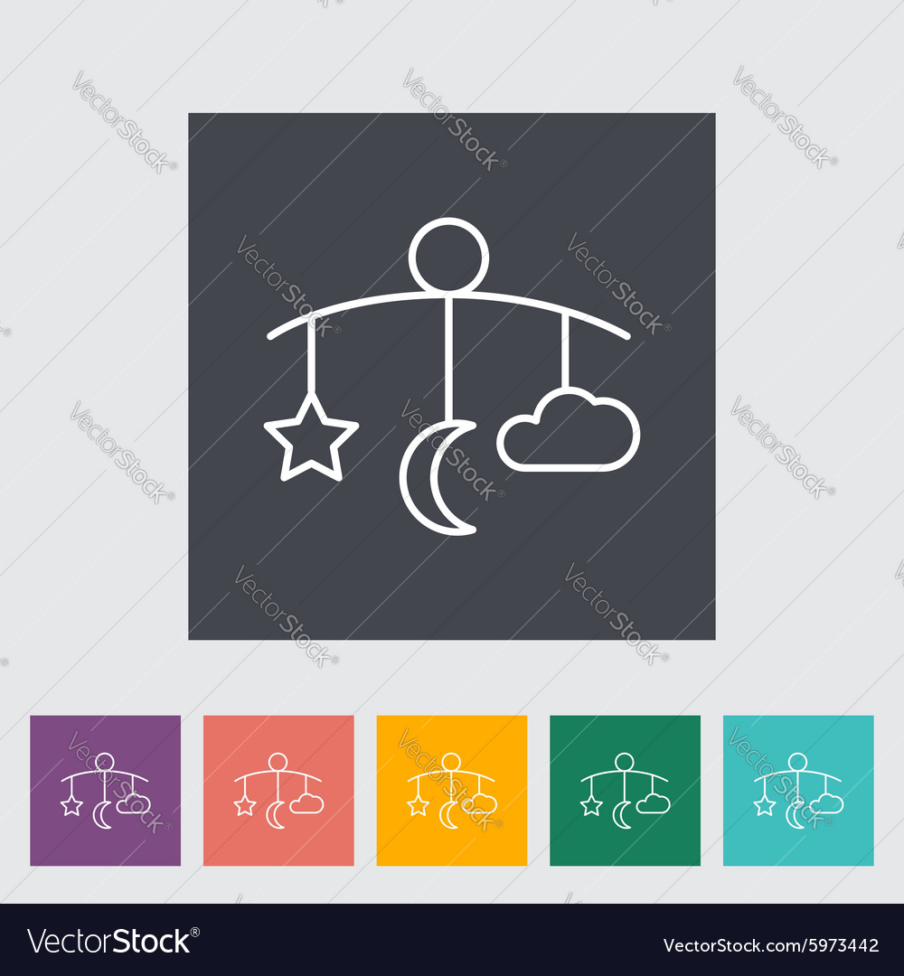 Bed carousel Royalty Free Vector Image - VectorStock