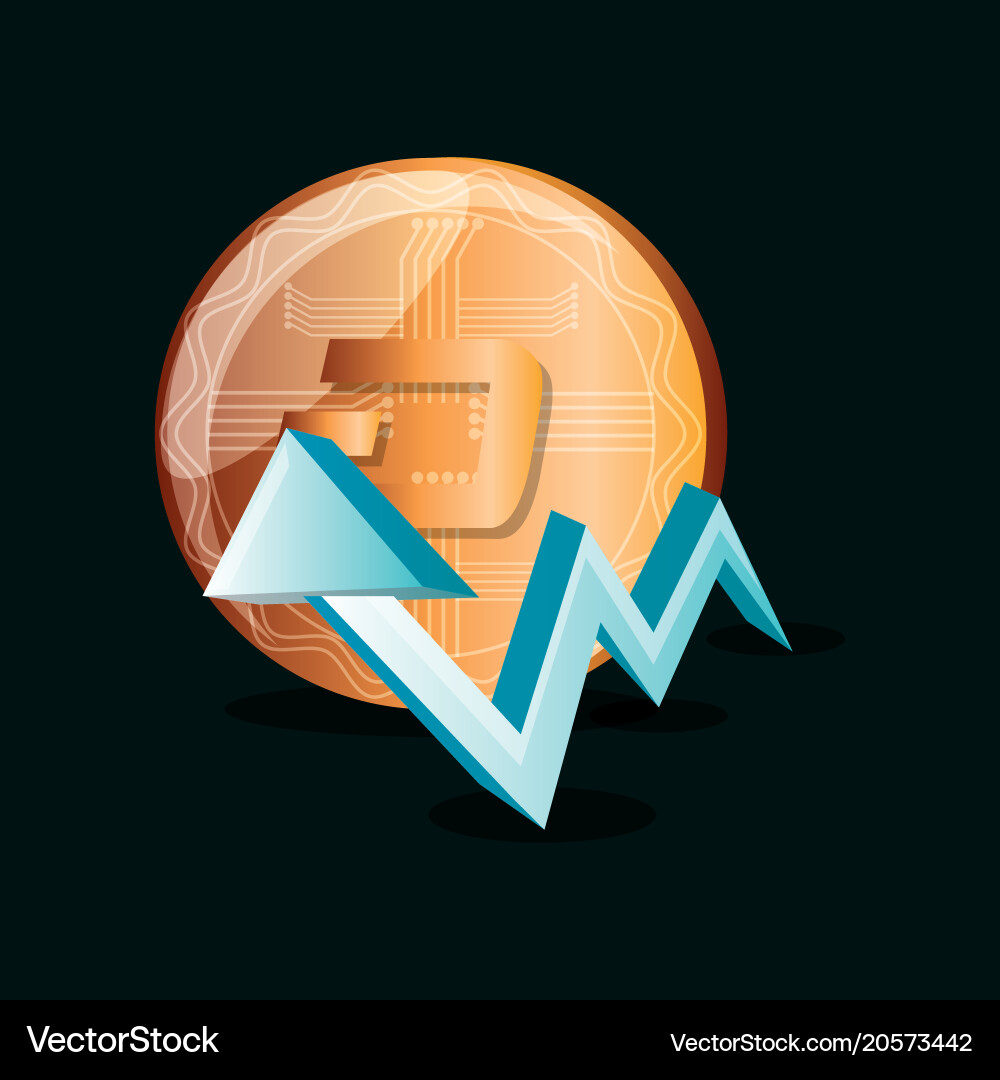 Cryptocurrency concept design Royalty Free Vector Image